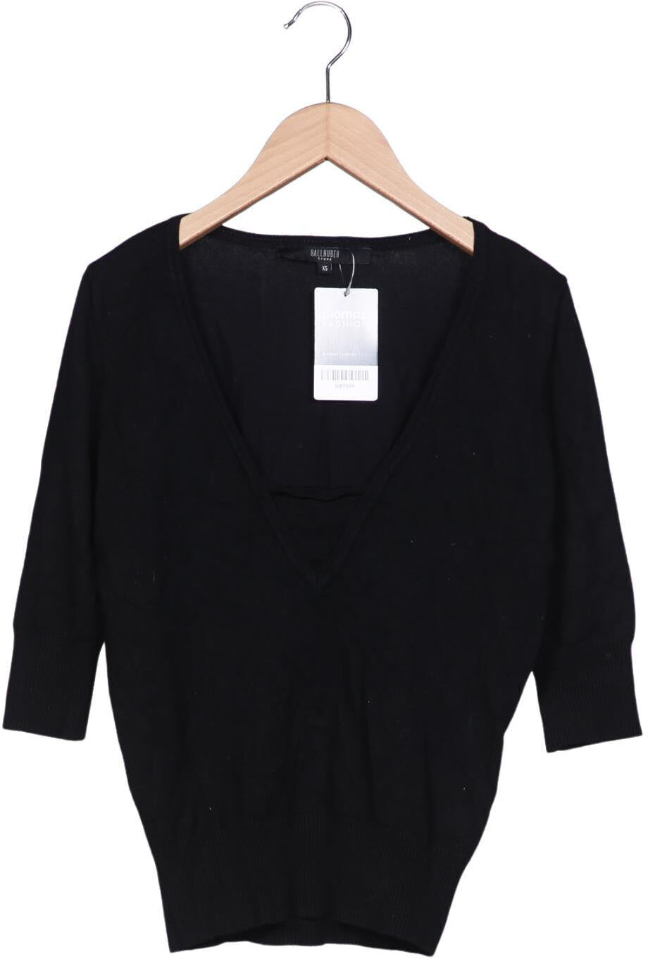 Hallhuber Damen Pullover, Schwarz, Gr. XS, Synthetik - Second Hand