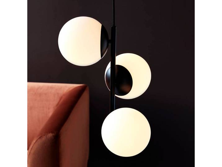 Lilly Pendelleuchte Black/Opal - Nordlux - Wohnzimmer - Skandinavisch - Glas - Mehrflammig