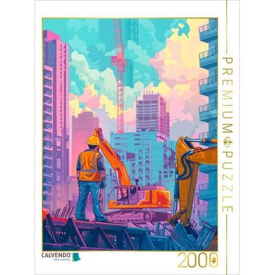 CALVENDO Puzzle Ein Motiv aus dem Kalender Bauarbeiter - Mein Traumberuf | 2000 Teile Lege-Größe 90x67cm Foto-Puzzle für glückliche Stunden