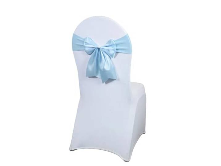 Stuhlschleifen für Hochzeiten 10/50/100PCS Satin Schärpen for Hochzeit Stühle Schleifen Krawatten Spandex passen alle Dekoration Hotel Geburtstag Party(13,50pcs)