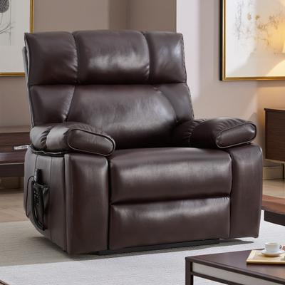 ZWYO HOSIMU Power Lift Recliner Chair with Heat, 8-Point Massage, Hidden Cup Holders, and Medium-Firm Heavy-Duty Design