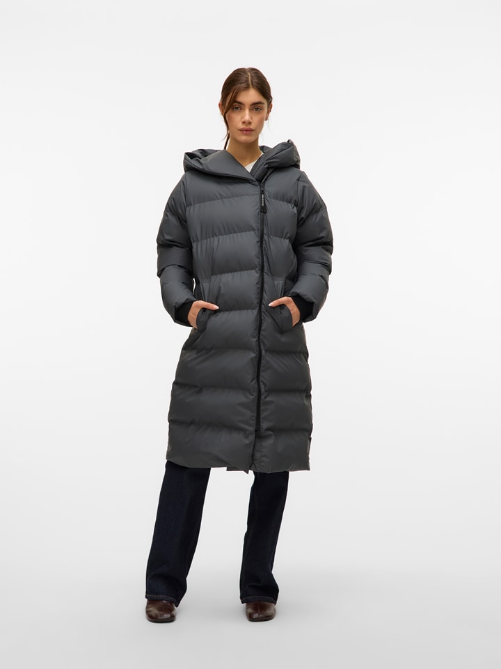Vero Moda Steppmantel in Dunkelgrau - S