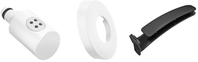 LAUFEN Cleanet riva Duschkopf H8916920000001 mit Blendenring und Servicehebel, für Dusch-WC