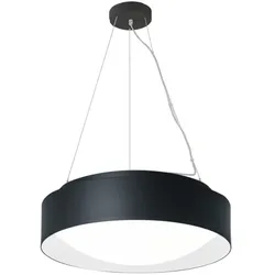 Frisch-Licht LED Pendelleuchte PREMIUM ARCHITEKTUR, Ø 30,8cm, 9-18W, 3000K, 1200-2100lm, IP20, IK02, Multipower, schwarz/schneeweiß FL-PLA7510SW.2183M