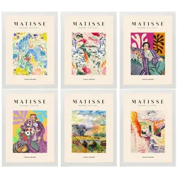 POSTER Set Mit 6 Illustrationen Von Henri Matisse Landschaft A3 Weißer Rahmen