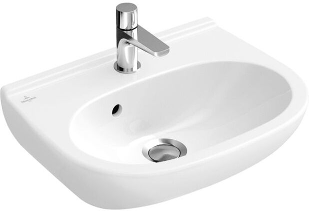 Villeroy und Boch Villeroy & Boch O.Novo Handwaschbecken 536037R1 Compact, 36x27,5cm, weiss c-plus, ohne Überlauf
