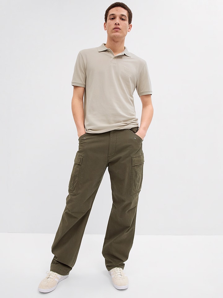 GAP Poloshirt in Sand - XXL