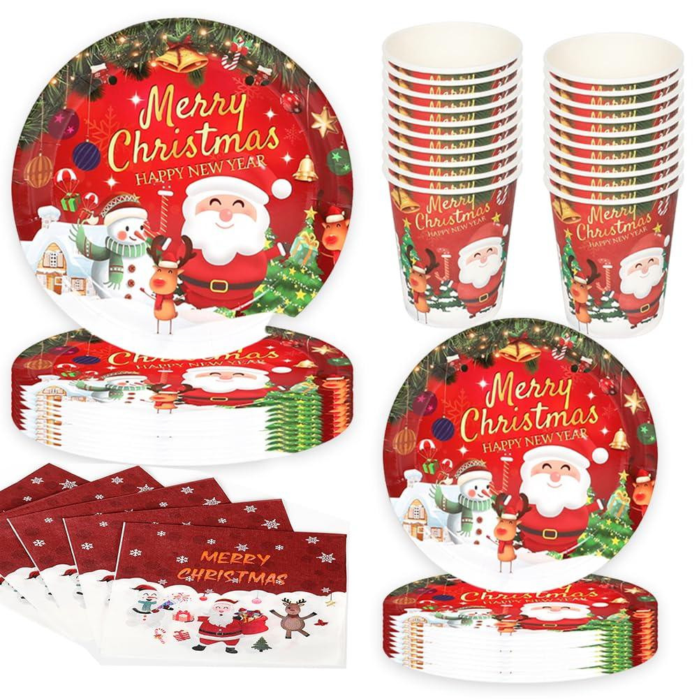 Dripio Kerstservies 50-delig voor 10 personen rood