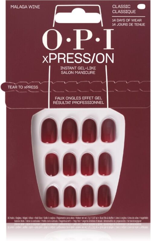 OPI xPRESS/ON false nails Malaga Wine 30 pc