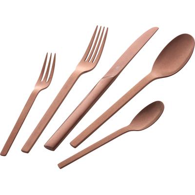 Besteck-Set ZWILLING "Minimale", silber (rosèfarben), 68 tlg., Edelstahl 18/10, Essbesteck-Sets, Rostfrei, mattiert oder im Vintage Look (gehämmert)
