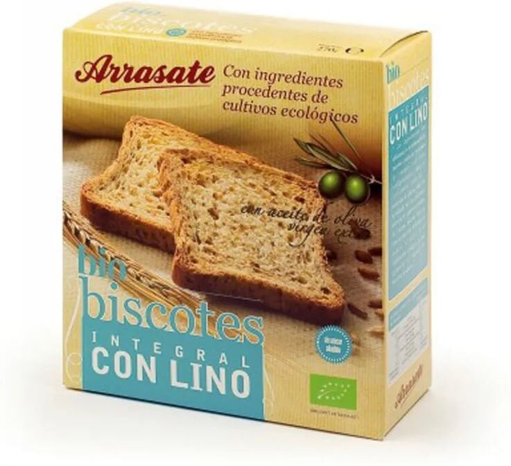 Arrasate TOSTAS INTEGRAIS COM LINHO BIO 270g