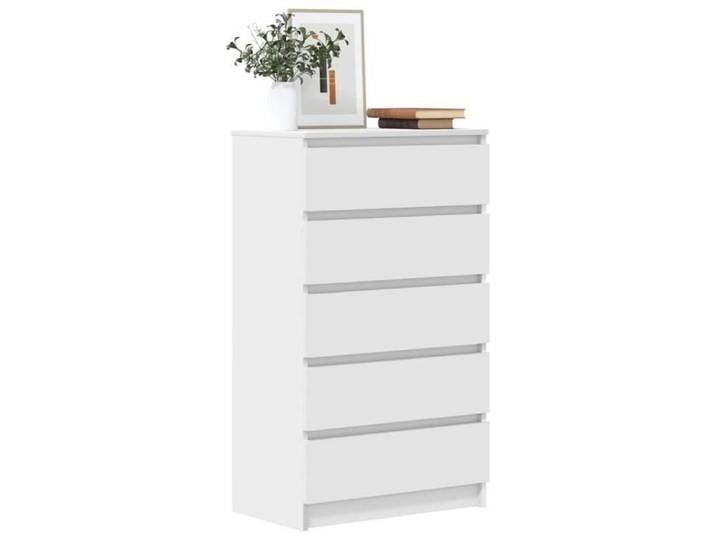 Commode Blanc 60x36x103 cm Bois d'ingénierie-FHE823016