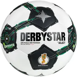 DERBYSTAR DFB-Pokal 2025/26 Brillant S-Light 290g Leicht-Fußball Kinder weiss/schwarz/grün 4