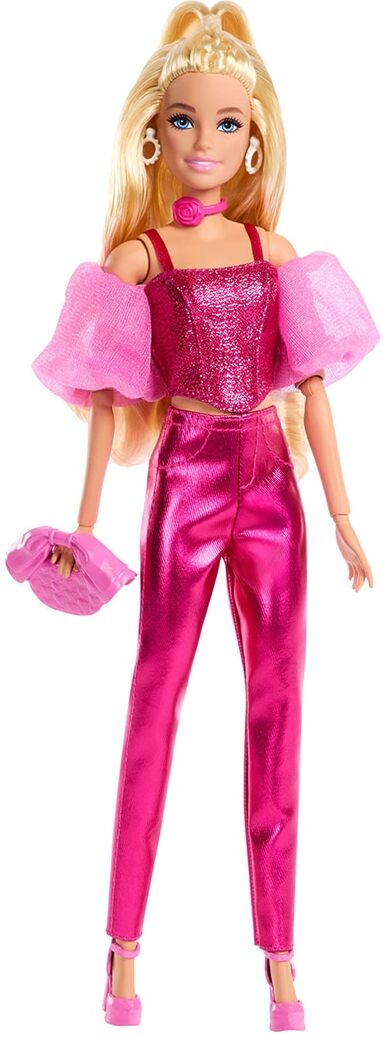 Barbie Deluxe Metallic con corset rosa.