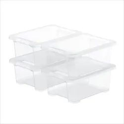 Rotho, Aufbewahrungsbox, Set Box m. D. 11 l, 4 tlg. CORE BASIC (11 l, 4x)