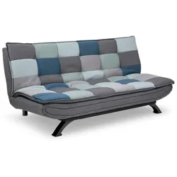 Actona Schlafsofa Faith Stoff Grau, Blau Grau /