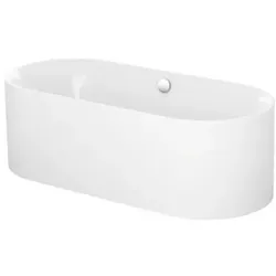 BetteLux Oval Silhouette Badewanne, freistehend, 2 Rückenschrägen, 1800x800x450mm, 3466-000CFXXS,Plus, Farbe: Weiß mit Glasur Plus