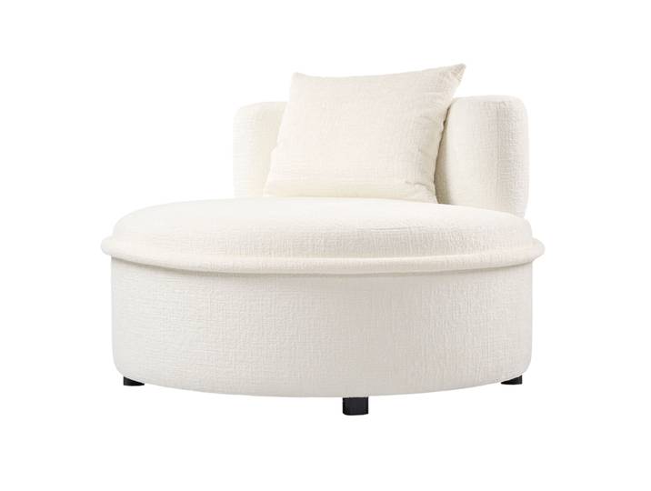 Tubio Lounge Sessel Elfenbein Chenille