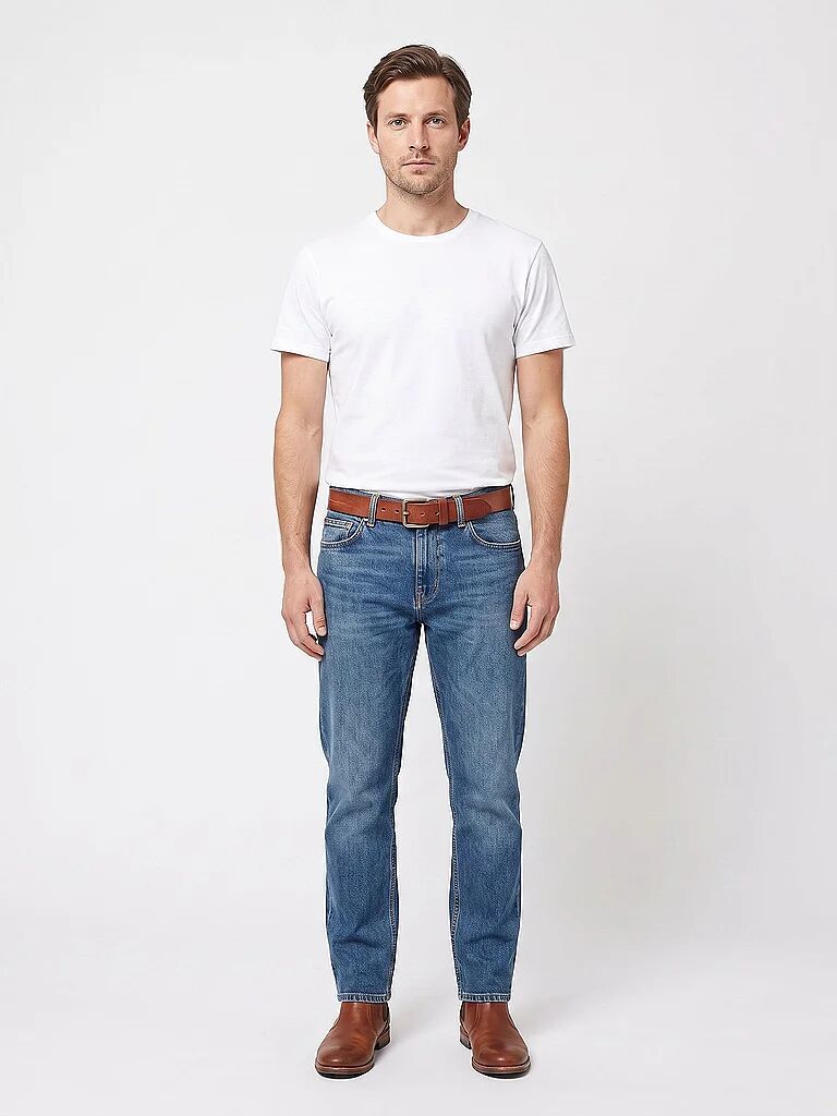 NUDIE JEANS Ledergürtel Dwayne braun   90 M
