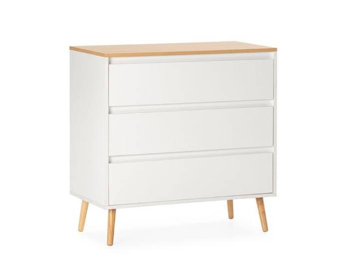 Commode Desi 3 tiroirs couleur Blanc