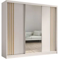 SCHWEBETÜRENSCHRANK Nela 240/216/61 kaschmir+eiche Artisan