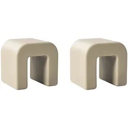 BEISTELLTISCH 2er-Set Olivgrün Beige
