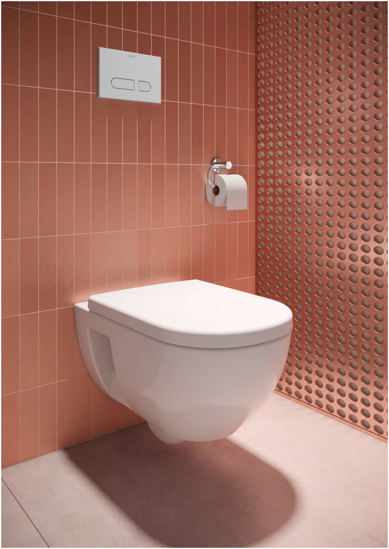 Duravit Wand-WC, Tiefspüler D-Code 37x57cm, 4,5 l, riml, w, o vorm. Scharn. (2514090000)