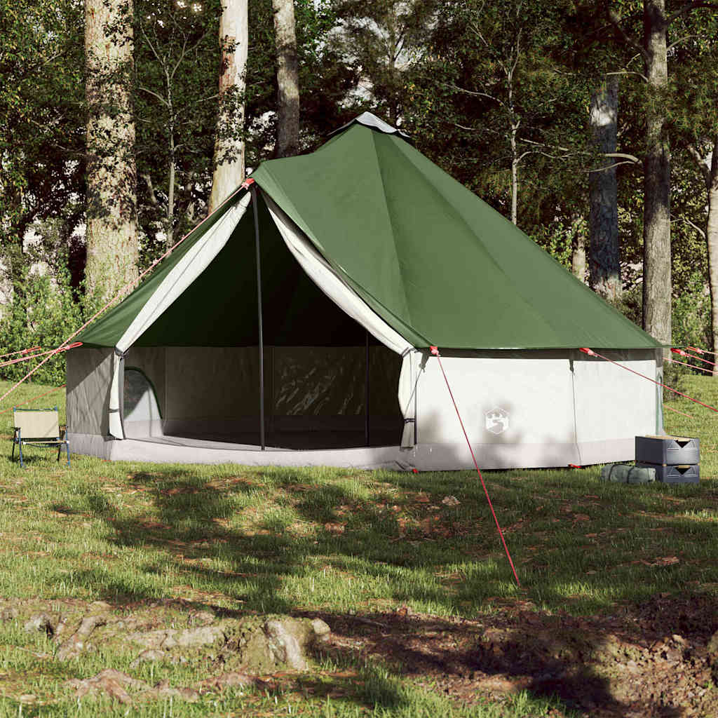 vidaXL Tente familiale tipi 12 personnes vert imperméable