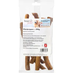 Wild & Fein Pferderippen mit Tapioka - 200 g - natürlicher Snack für Hunde