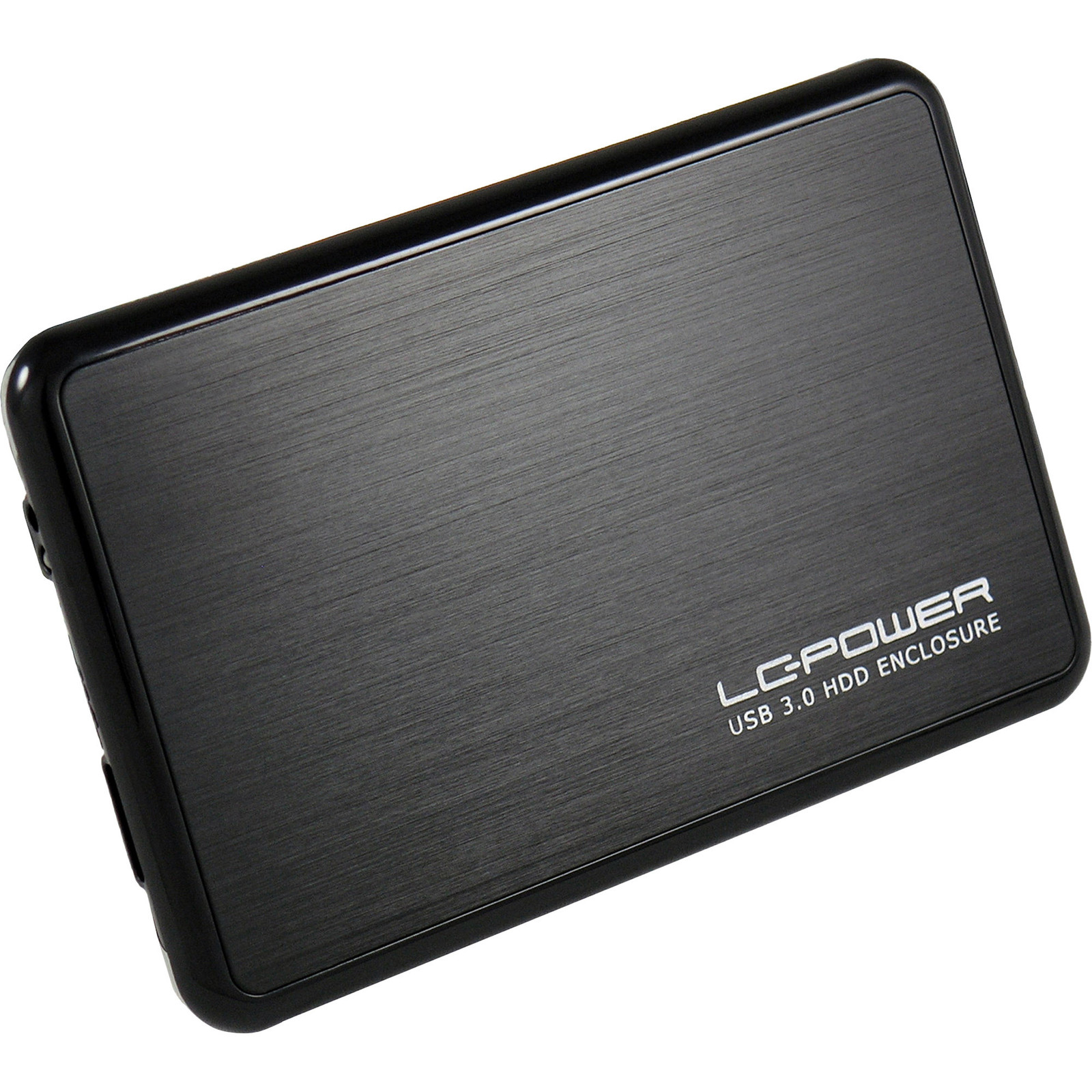LC Power LC-25BUB3 extern 2,5 inch SATA-behuizing met USB 3.0, aluminium/zwart