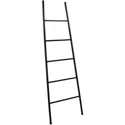 LOFT42 Treppendekorationsleiter - Metall - Mattschwarz - 175x50x4