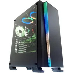 iBox Housing WIZARD 4 GAMING OW4 (ATX, black) (ATX), PC Gehäuse, Schwarz