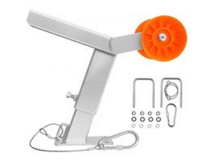 VEVOR Bootsanhänger-Sitz mit Rolle, 365–548 mm höhenverstellbar, Windstand mit U-Bolzen für 50,8–76,2 mm B x 76,2–101,6 mm H Anhängerkupplung, passend für Jetski, Segelboot, Schnellboot