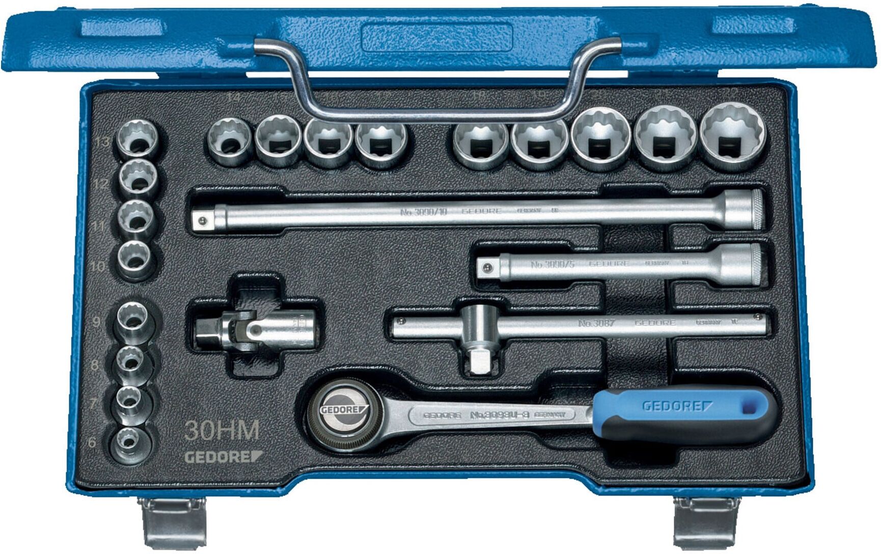 Gedore D 30 HMU-3 Steckschlüssel-Satz 3/8" 22-teilig UD-Profil 6-22 mm (6240470)