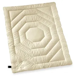 billerbeck Ganzjahresbettdecke Concerto Uno 155 x 220 cm Baumwolle Beige Champagner