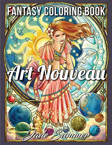 Jade Summer - Art Nouveau: An Adult Coloring Book with Fantasy Women, Mythical Creatures, and Detailed Designs for Relaxation - Preis vom 09.10.2026 07:28:09 h