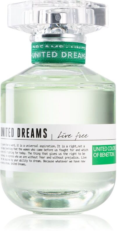 Benetton United Dreams for her Live Free Eau de Toilette pour femme 50 ml
