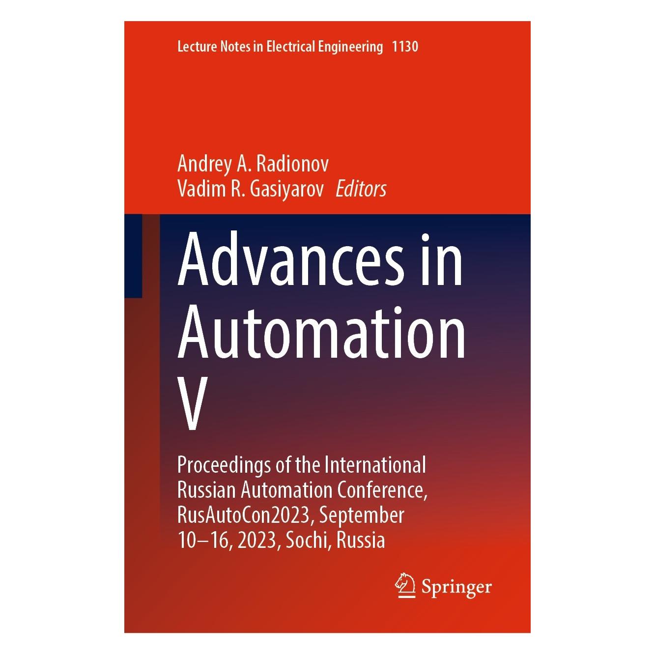 Springer Advances in Automation V (Englisch, Hardcover, Andrey A. Radionov, Vadim R. Gasiyarov) (9783031511264)