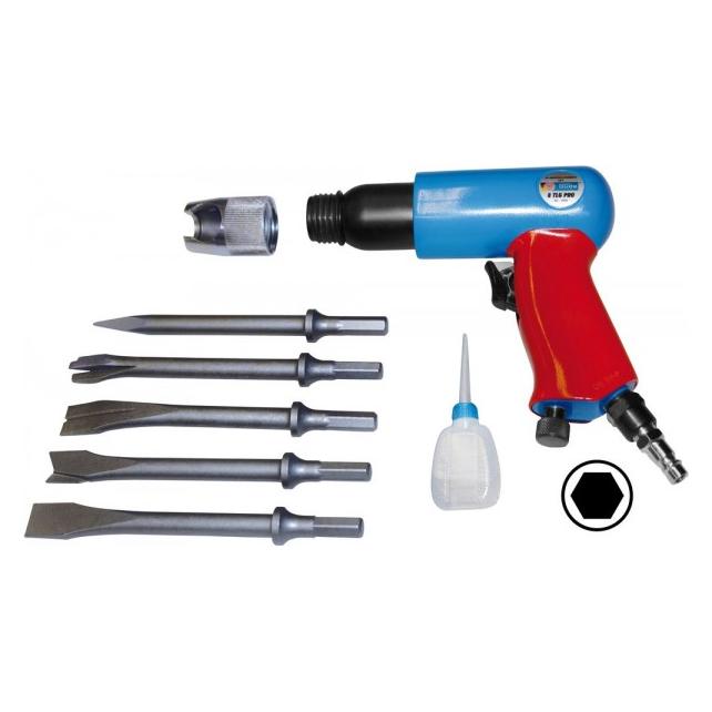 Güde - DL-Meisselhammerset PRO 8-tlg. (Druckluft, Meisselhammer) (75180)