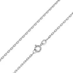 trendor 21000 Silberkette für Damen und Herren Diamantierte Ankerkette, 45 cm
