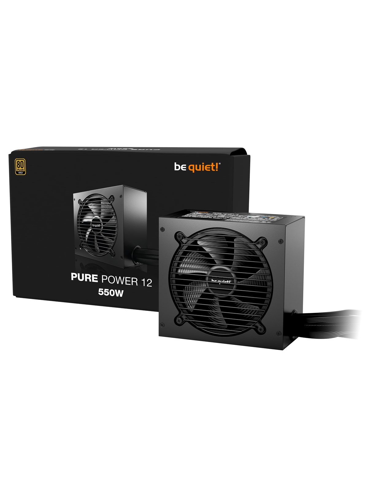 be quiet! PURE POWER 12 550W Netzteile - 550 Watt - 120 mm - ATX 3.1 - 80 Plus Gold zertifiziert