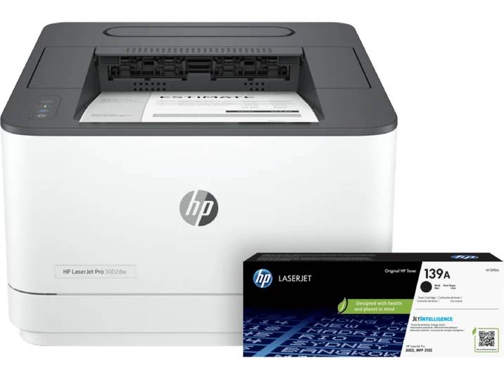 HP LaserJet Pro 3002dw + 1 extra zwarte toner