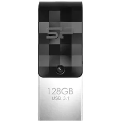 Silicon Power C31 (128 GB, USB-A, USB-C), USB Stick, Schwarz