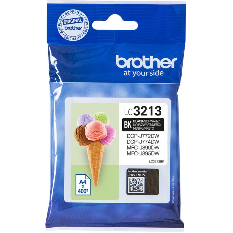 Brother Tintenpatrone LC-3213BK ca. 400 Seiten schwarz