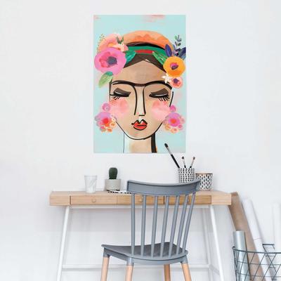 Poster REINDERS "Happy Face", bunt (farbe bild(er): bunt), B:61cm H:91,5cm T:0,1cm, Holzwerkstoff, Bilder, Poster