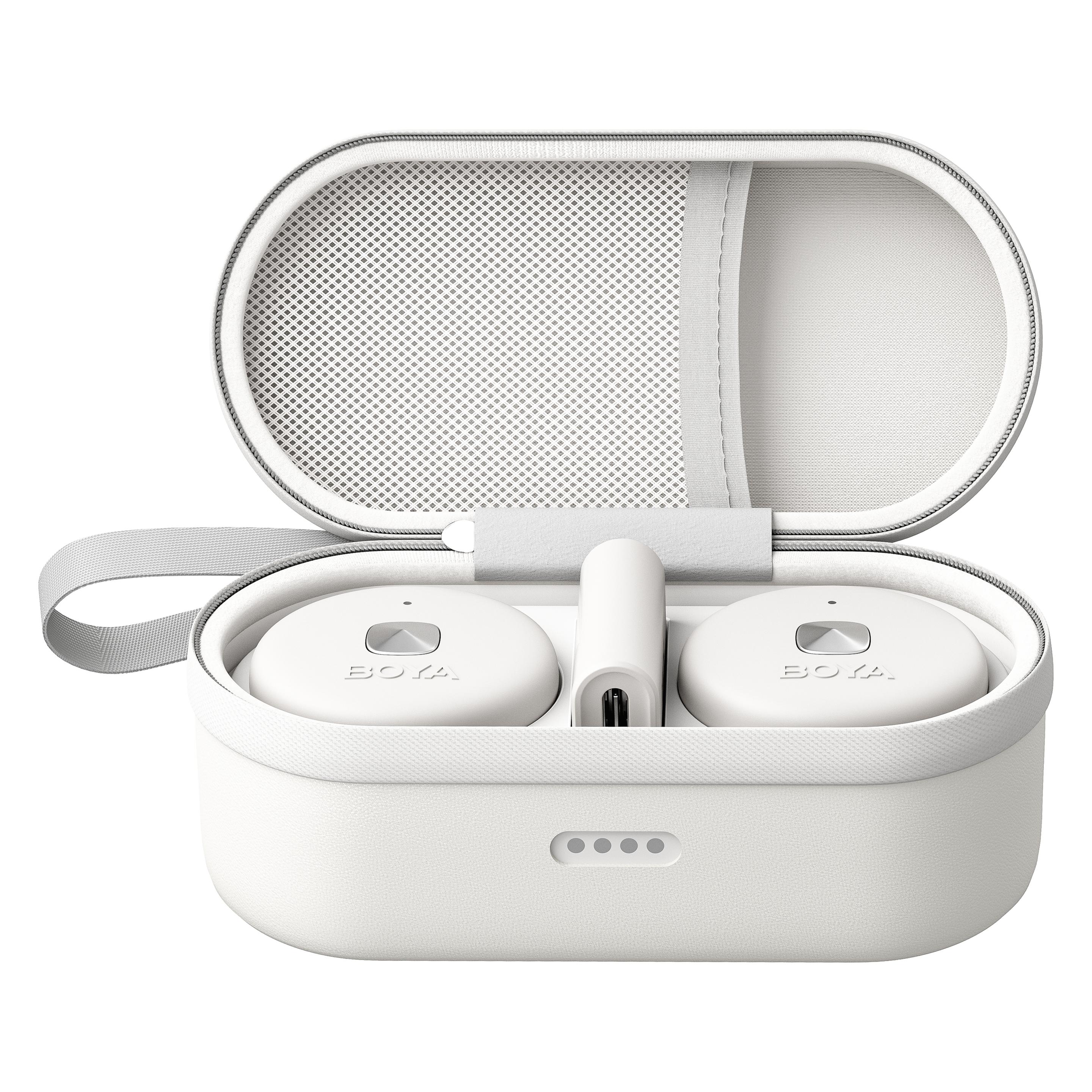 Boya omic-u (weiss) Dual-Kanal-Wireless-Mikrofon für Android-Geräte (Omic-u) (9493FOC)