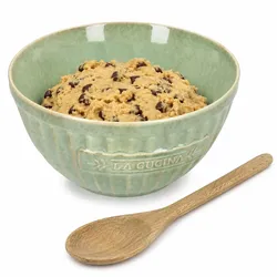 Bakery Grün Schale 2L Steingut Rührschüssel Teig Salat Dessert Servierschale