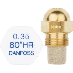 Brennerdüse Danfoss 0,85/80°HR Messing Rundkopfdüse