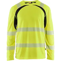 Warnschutz UV Langarmshirt "3599" - 4XL - gelb/schwarz