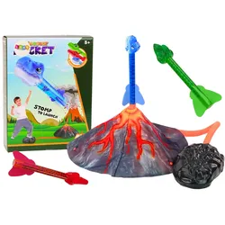 Dinosaurier-Vulkan-Spielset mit verstellbarem Raketenwerfer